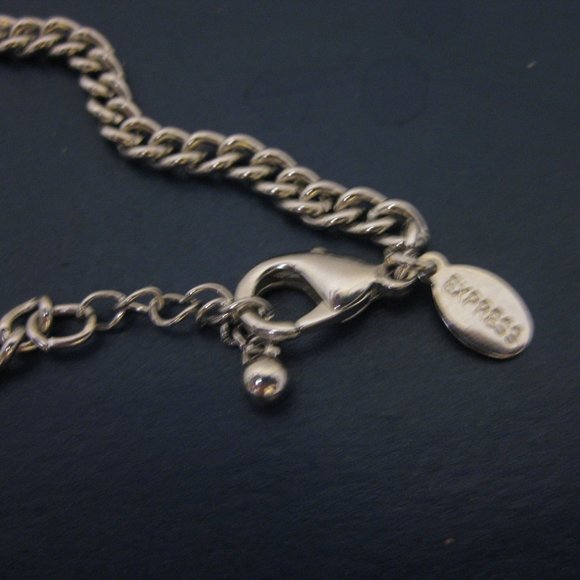 NWOT Express charm chain statement necklace - Picture 4 of 4